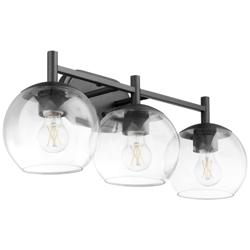 Quorum International Lyon 3LT Matte Black Vanity Light