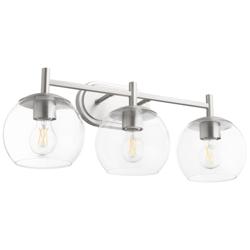 Quorum International Lyon 3LT Satin Nickel Vanity Light