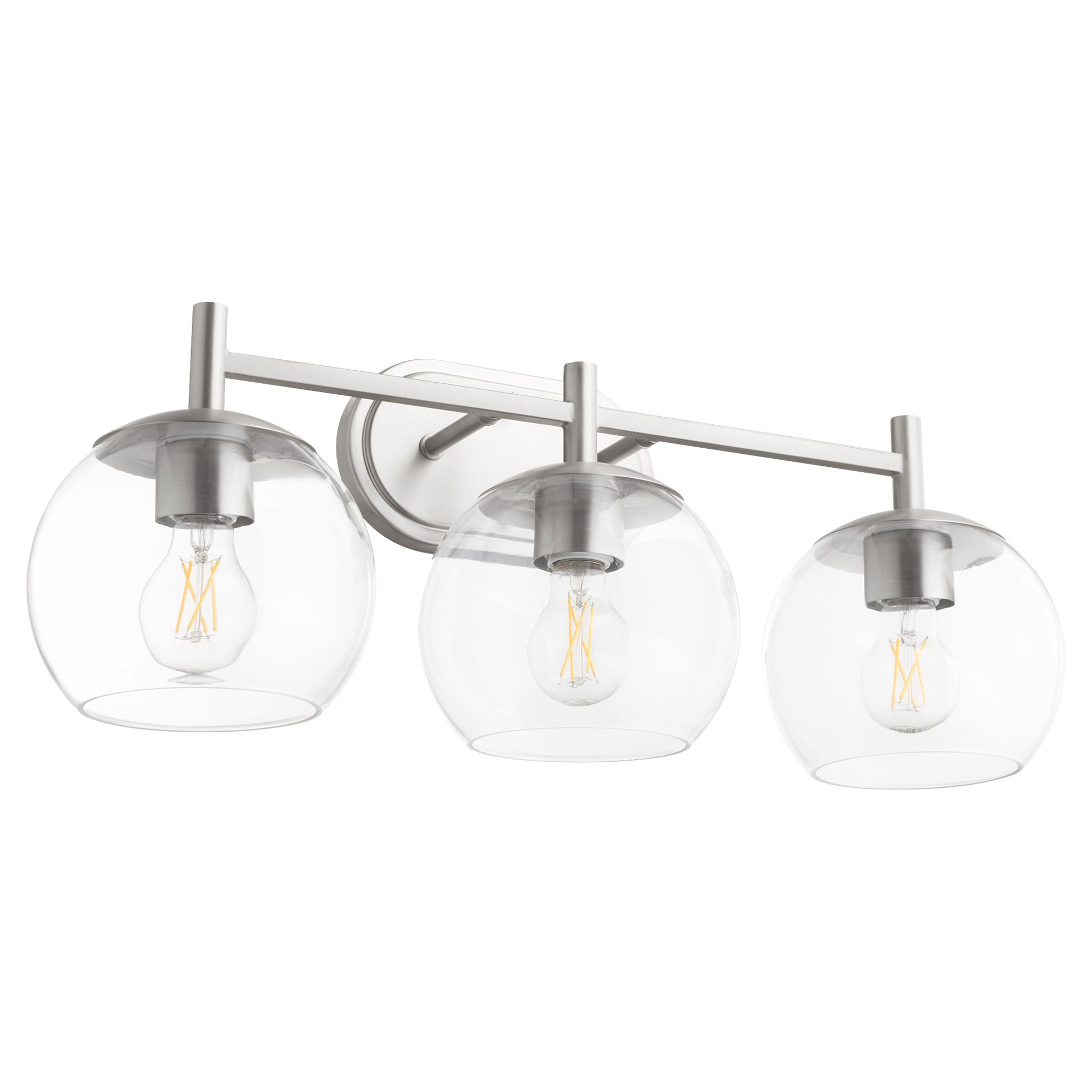 Image 2 Quorum International Lyon 3LT Satin Nickel Vanity Light more views