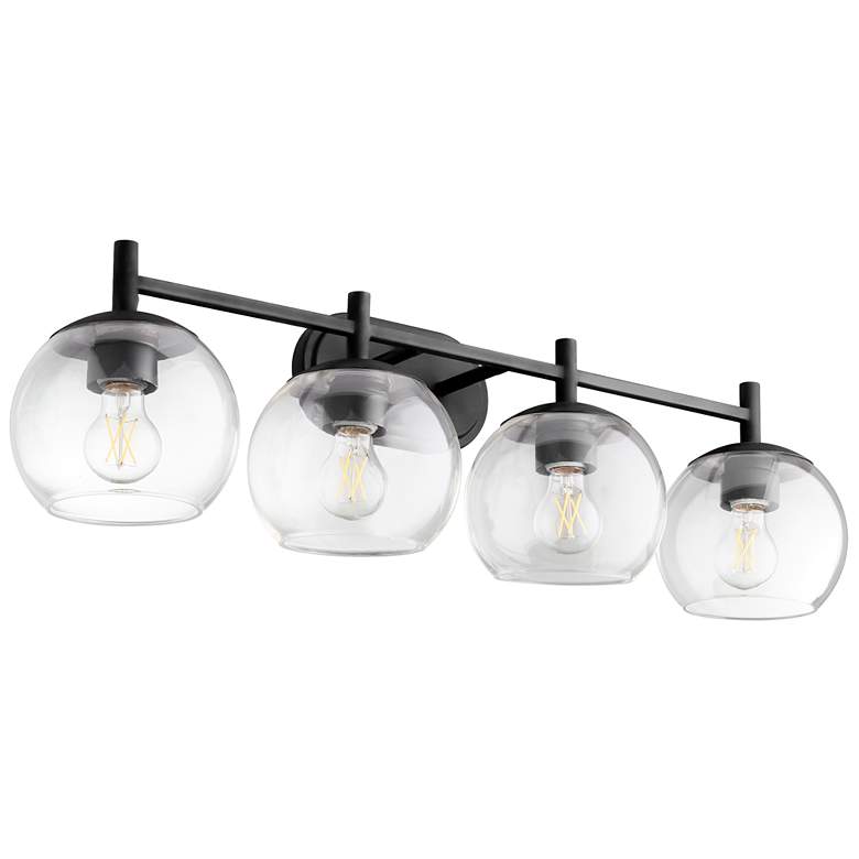 Image 1 Quorum International Lyon 4LT Matte Black Vanity Light