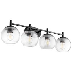 Quorum International Lyon 4LT Matte Black Vanity Light