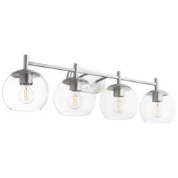 Quorum International Lyon 4LT Satin Nickel Vanity Light