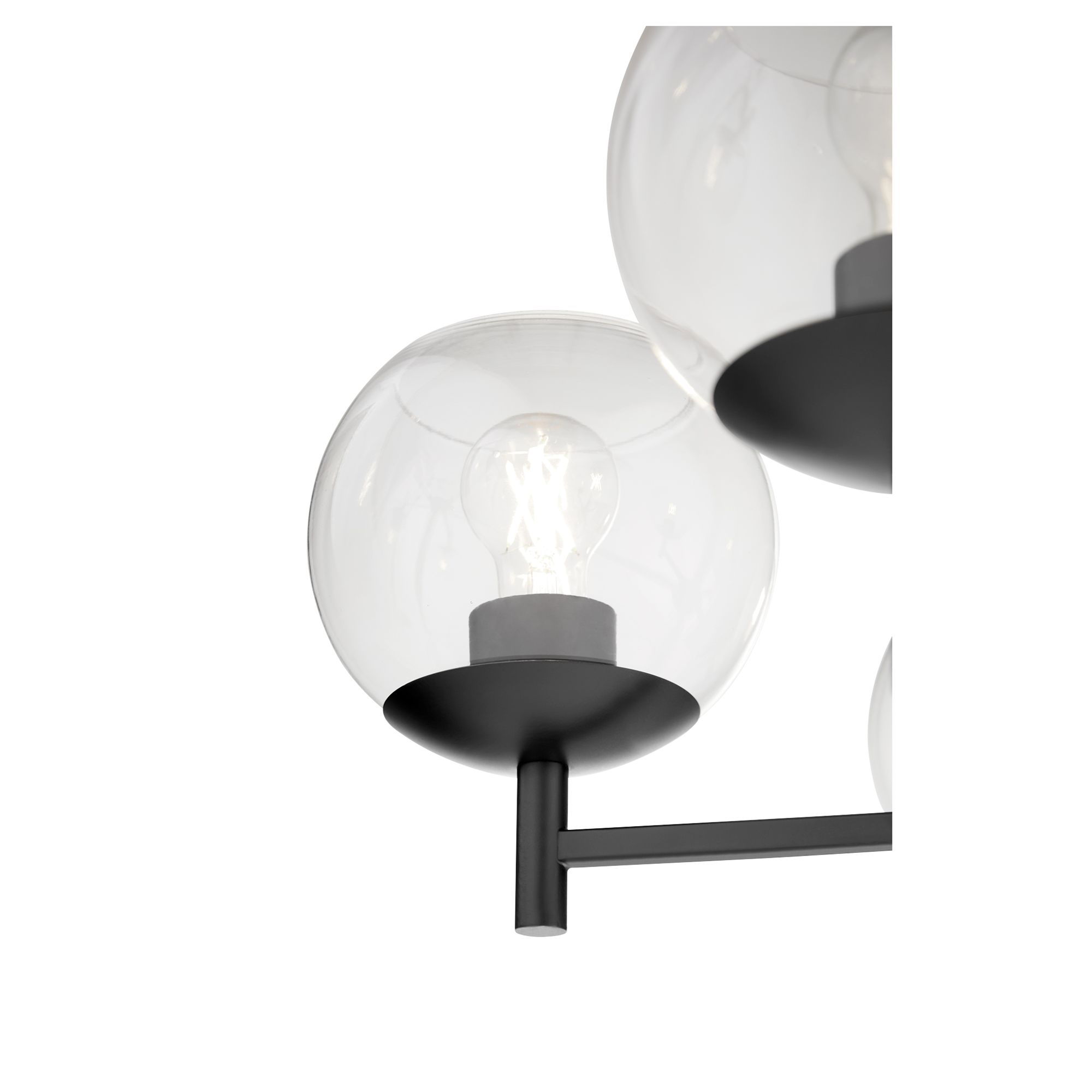Image 2 Quorum International Lyon 5LT Matte Black Chandelier more views