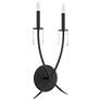 Quorum International Majesty 2LT Matte Black Wall Mount