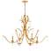Quorum International Majesty 6LT Gold Leaf Chandelier