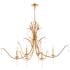 Quorum International Majesty 6LT Gold Leaf Ellipse Chandelier