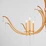 3_Quorum International Majesty 8LT Gold Leaf Chandelier more views