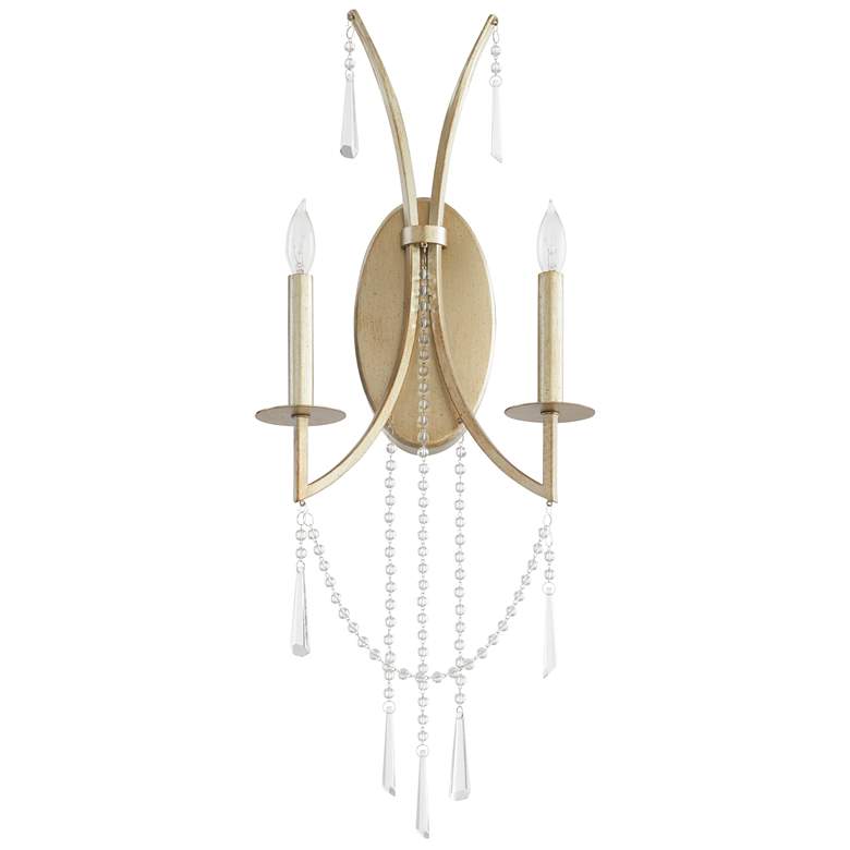 Image 1 Quorum International Malin 2LT Antique Silver Wall Mount