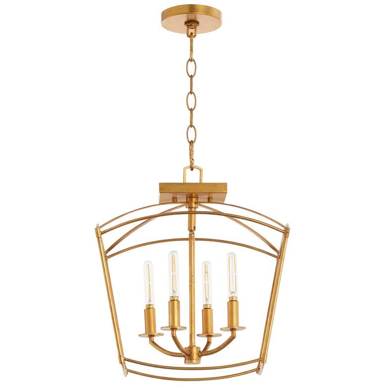Image 1 Quorum International Mantle 4LT Gold Leaf Dual Mount