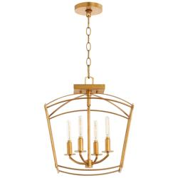 Quorum International Mantle 4LT Gold Leaf Dual Mount