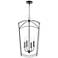 Quorum International Mantle 4LT Matte Black Entry Pendant