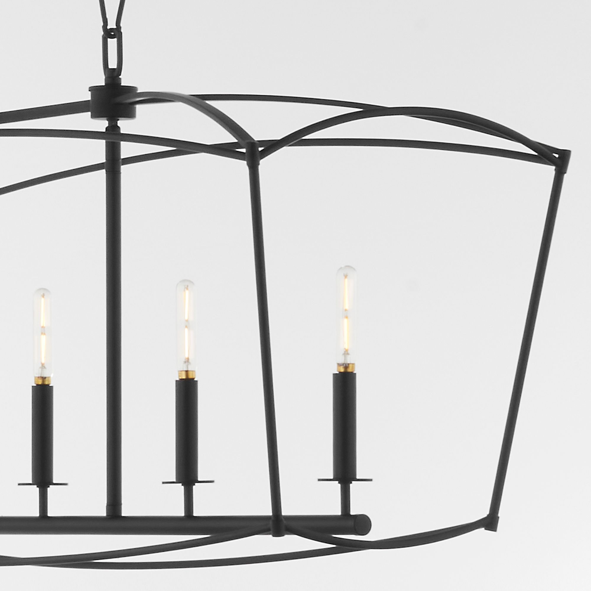 Image 4 Quorum International Mantle 5LT Matte Black Chandelier more views