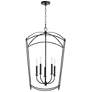 1_Quorum International Mantle 5LT Matte Black Entry Pendant