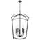 Quorum International Mantle 5LT Matte Black Entry Pendant