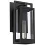Quorum International Marco 15" Textured Black Wall Lantern