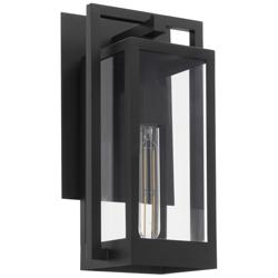 Quorum International Marco 15" Textured Black Wall Lantern