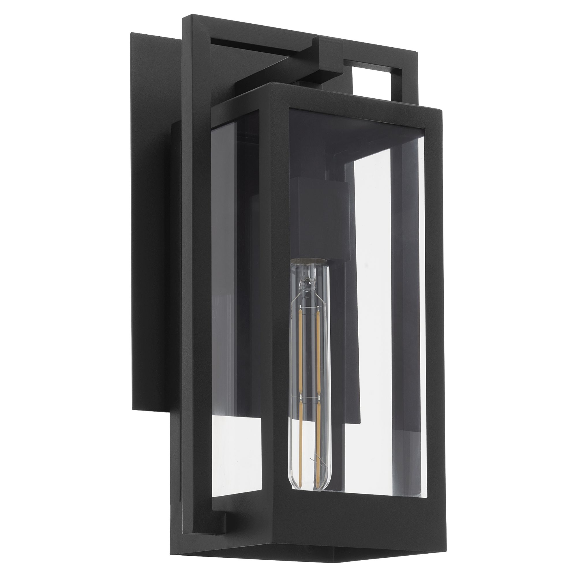 Image 2 Quorum International Marco 15" Textured Black Wall Lantern more views