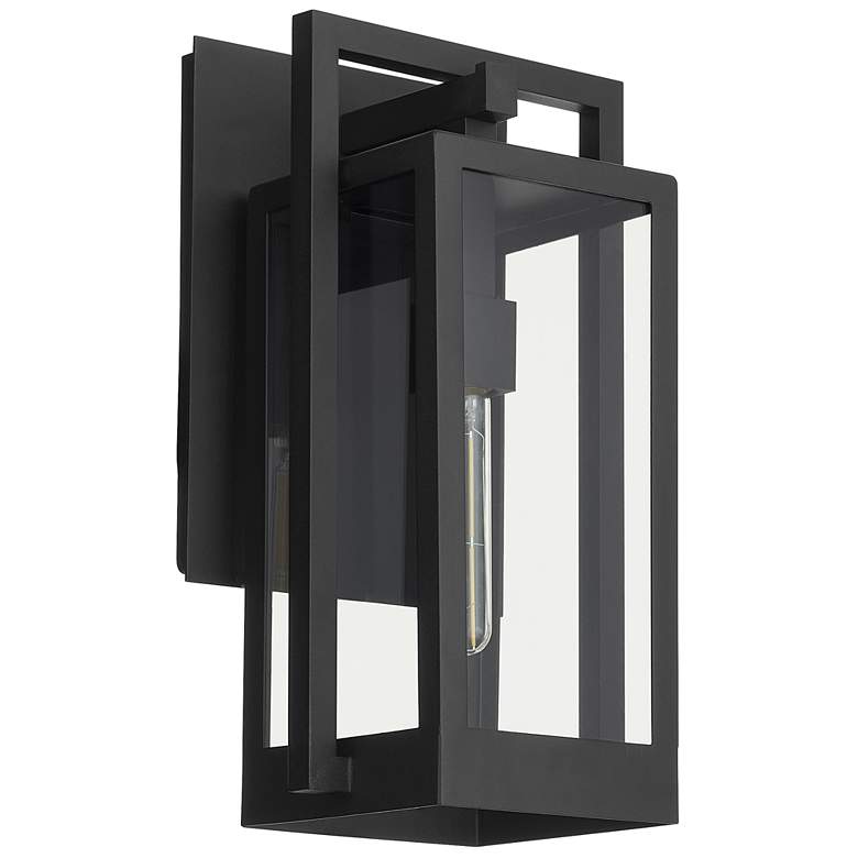 Image 1 Quorum International Marco 18" Textured Black Wall Lantern