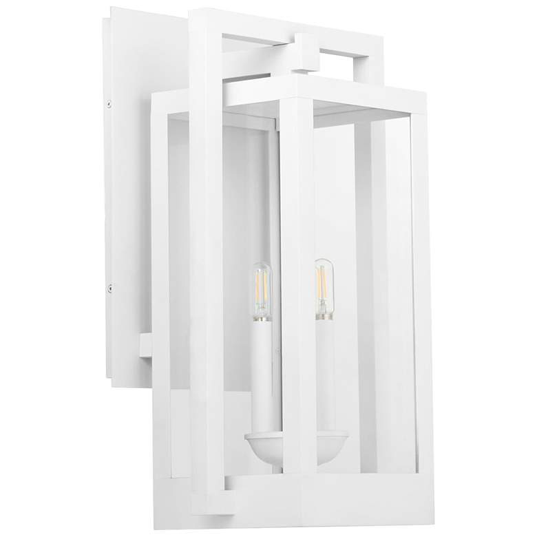 Image 1 Quorum International Marco 22" 3 LT White Wall Lantern