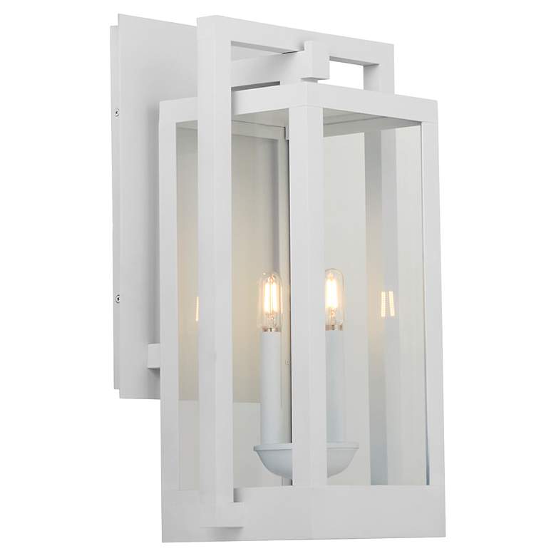 Image 2 Quorum International Marco 22" 3 LT White Wall Lantern more views