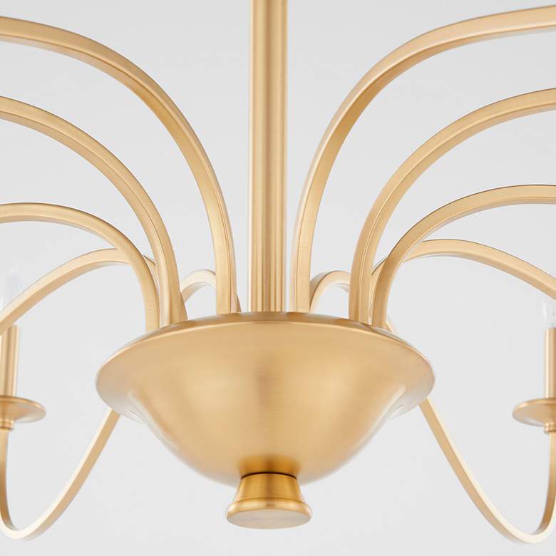 Image 3 Quorum International Maryse 10LT Aged Brass Chandelier more views