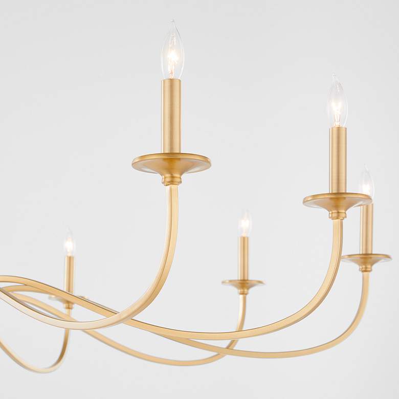 Image 4 Quorum International Maryse 10LT Aged Brass Chandelier more views