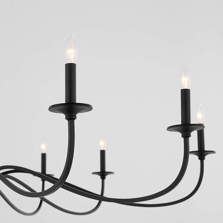 Image 3 Quorum International Maryse 10LT Matte Black Chandelier more views