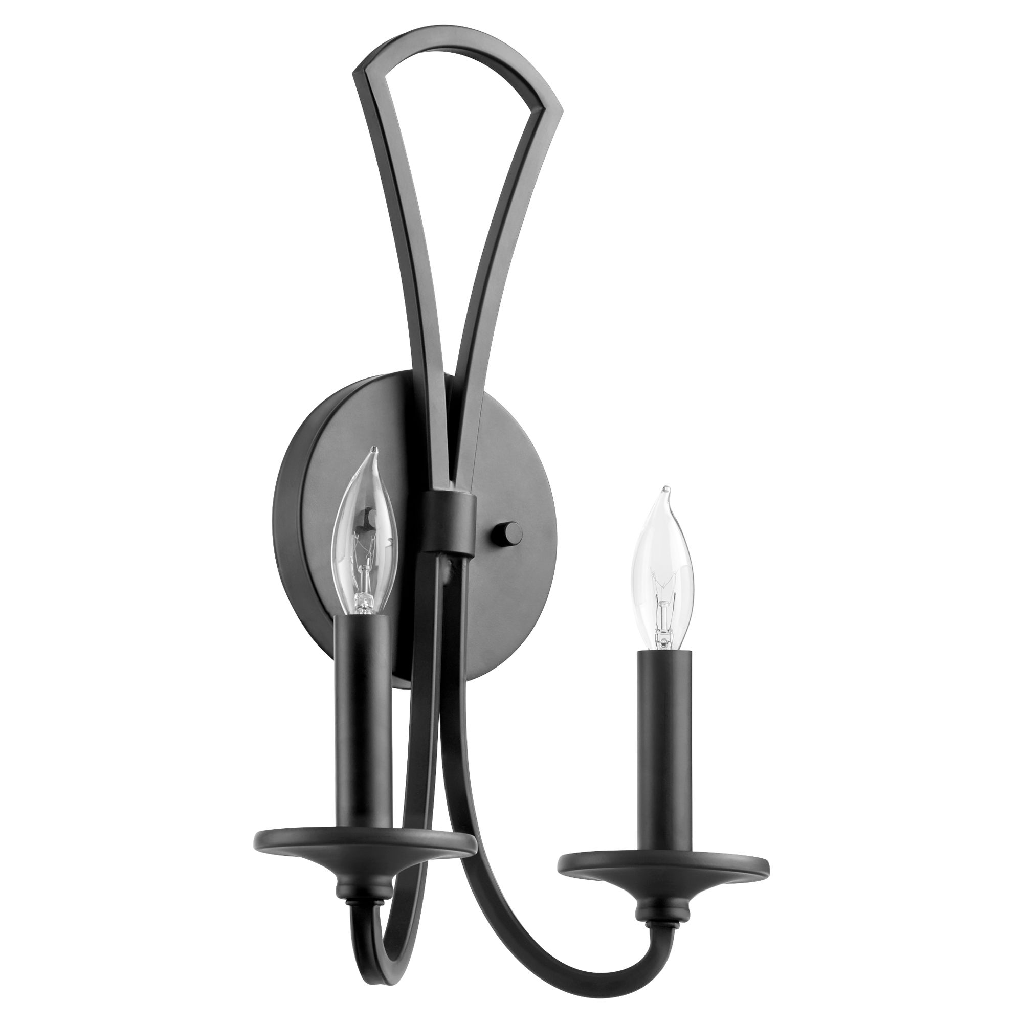 Image 2 Quorum International Maryse 2LT Matte Black Wall Mount more views