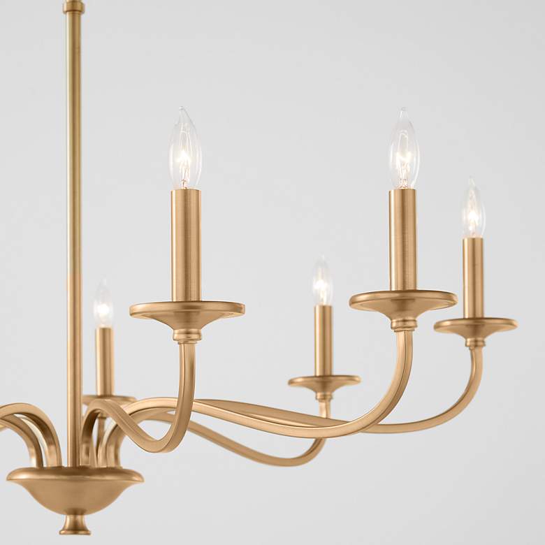 Image 2 Quorum International Maryse 9LT Aged Brass Chandelier more views