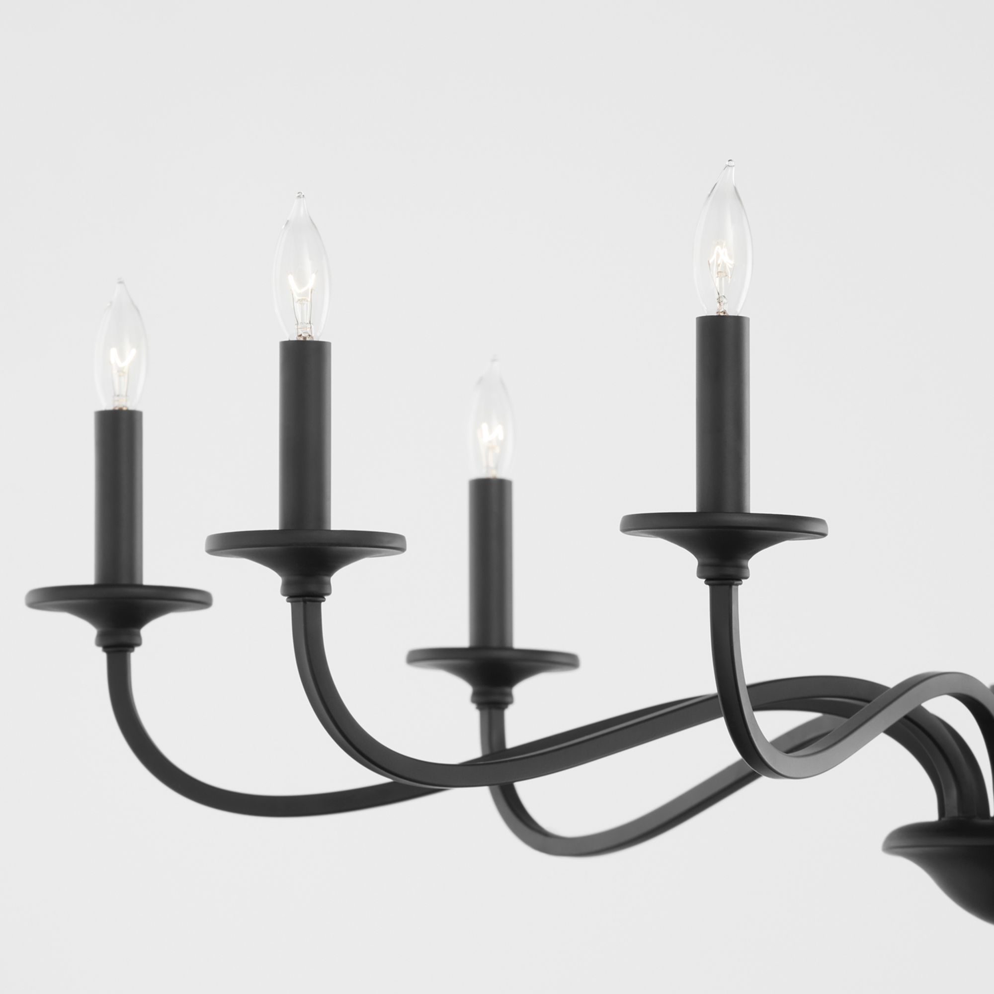Image 3 Quorum International Maryse 9LT Matte Black Chandelier more views