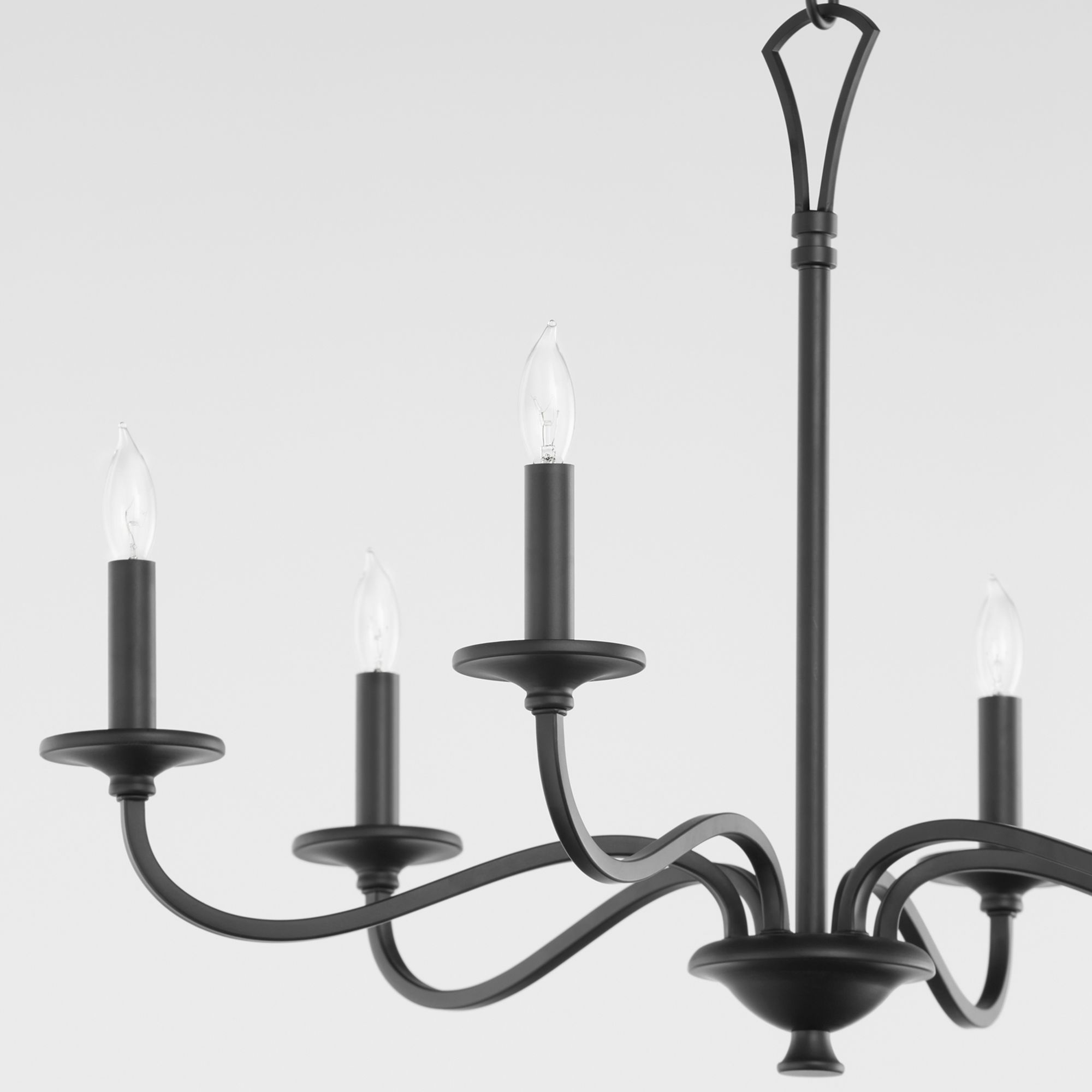 Image 4 Quorum International Maryse 9LT Matte Black Chandelier more views