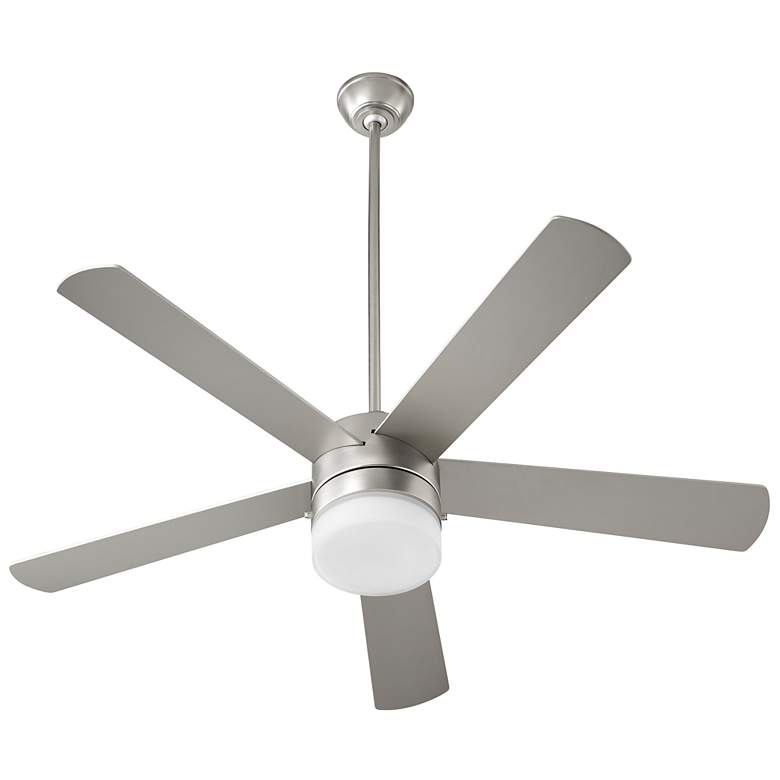 Image 1 Quorum International Maxwell 52" Satin Nickel LED Ceiling Fan