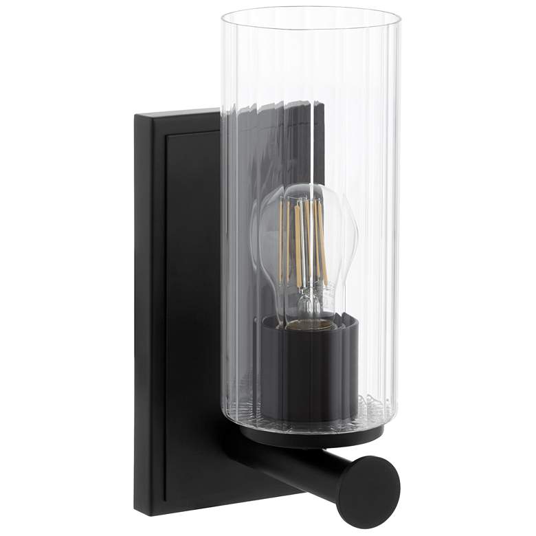 Image 1 Quorum International Mercier 1LT Matte Black Wall Moun