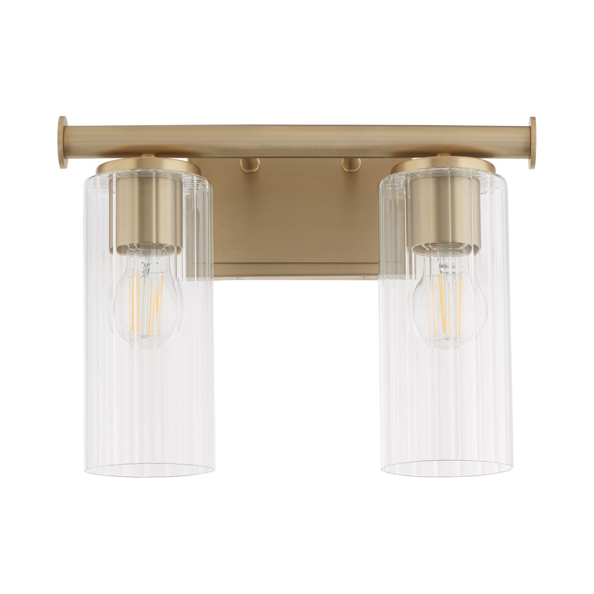 Image 2 Quorum International Mercier 2 Light Aged Brass Vanity Light more views