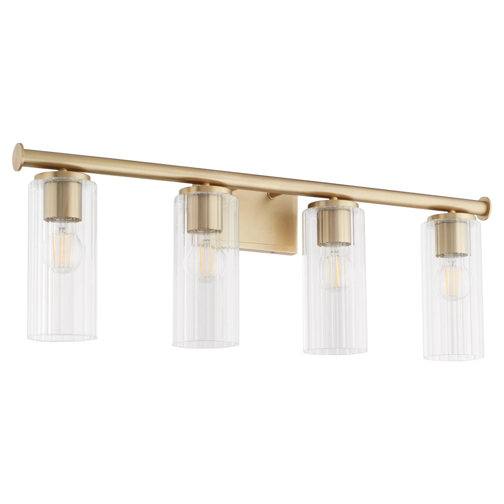 Image 2 Quorum International Mercier 4 Light Aged Brass Vanity Light more views
