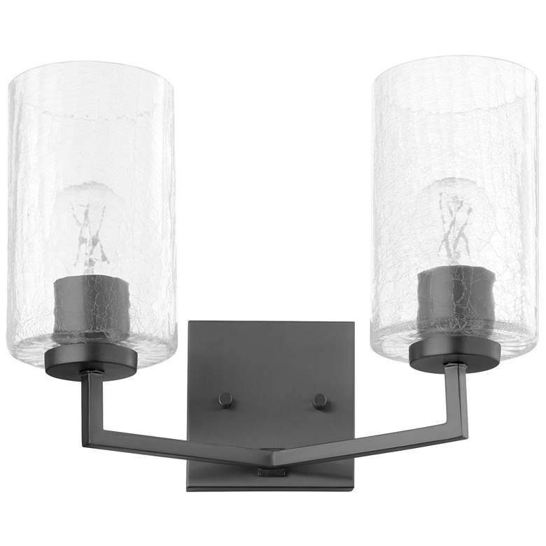 Image 1 Quorum International Merrick 2LT Matte Black Wall Mount