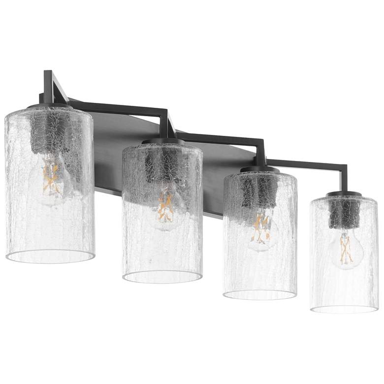 Image 1 Quorum International Merrick 4LT Matte Black Vanity Light