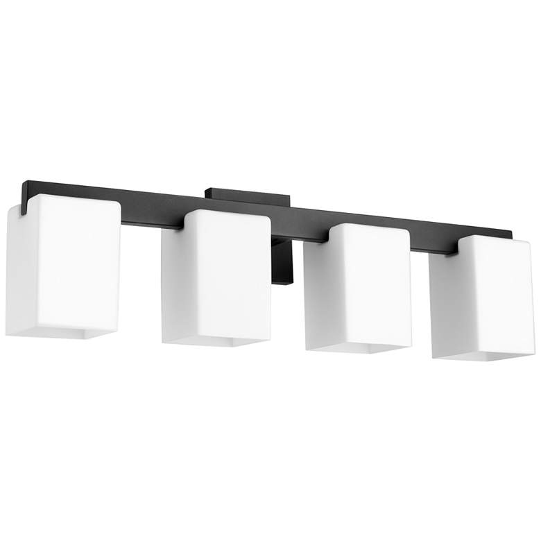 Image 1 Quorum International Modus 4LT Textured Black Vanity Light
