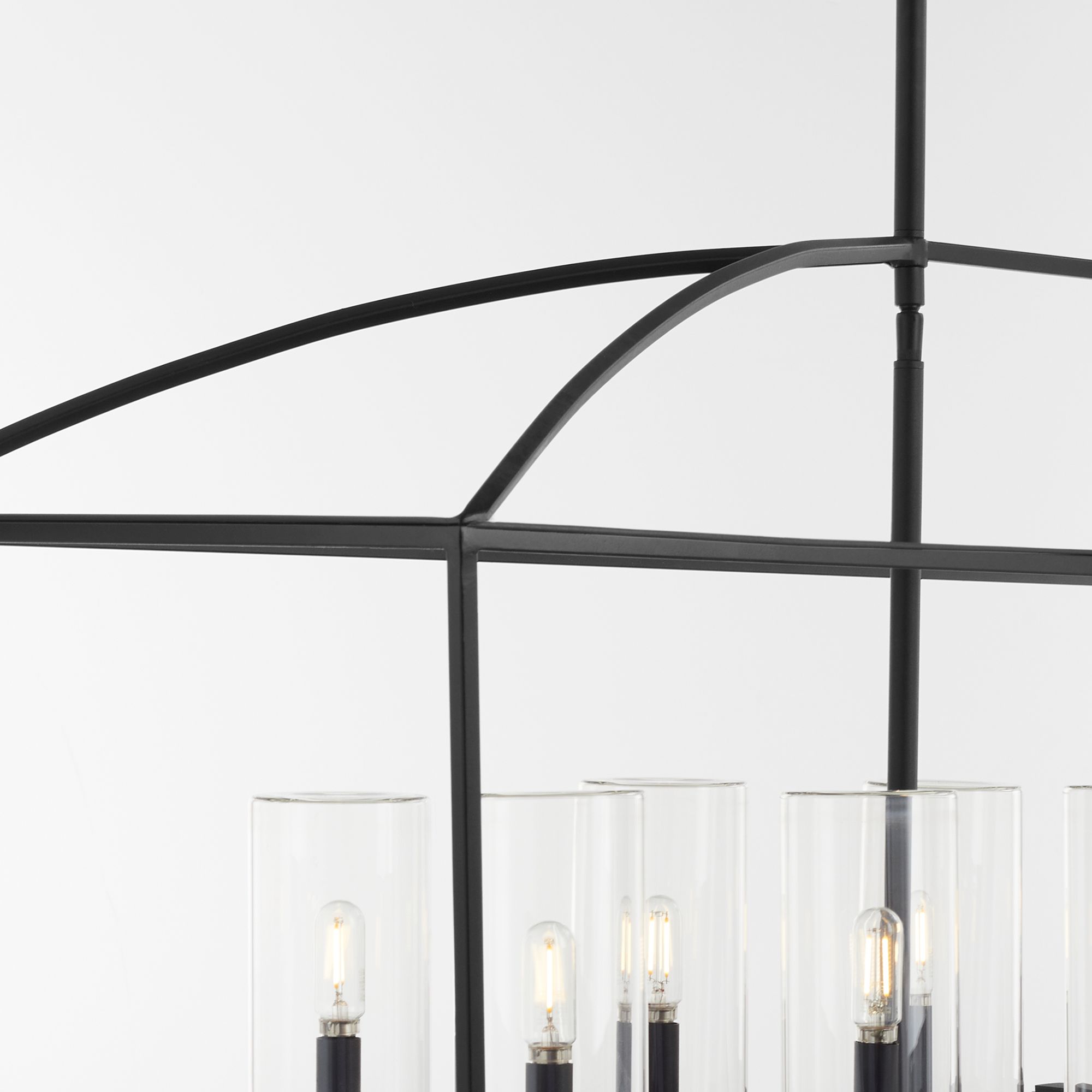 Image 3 Quorum International Odeon 10LT Matte Black Chandelier more views