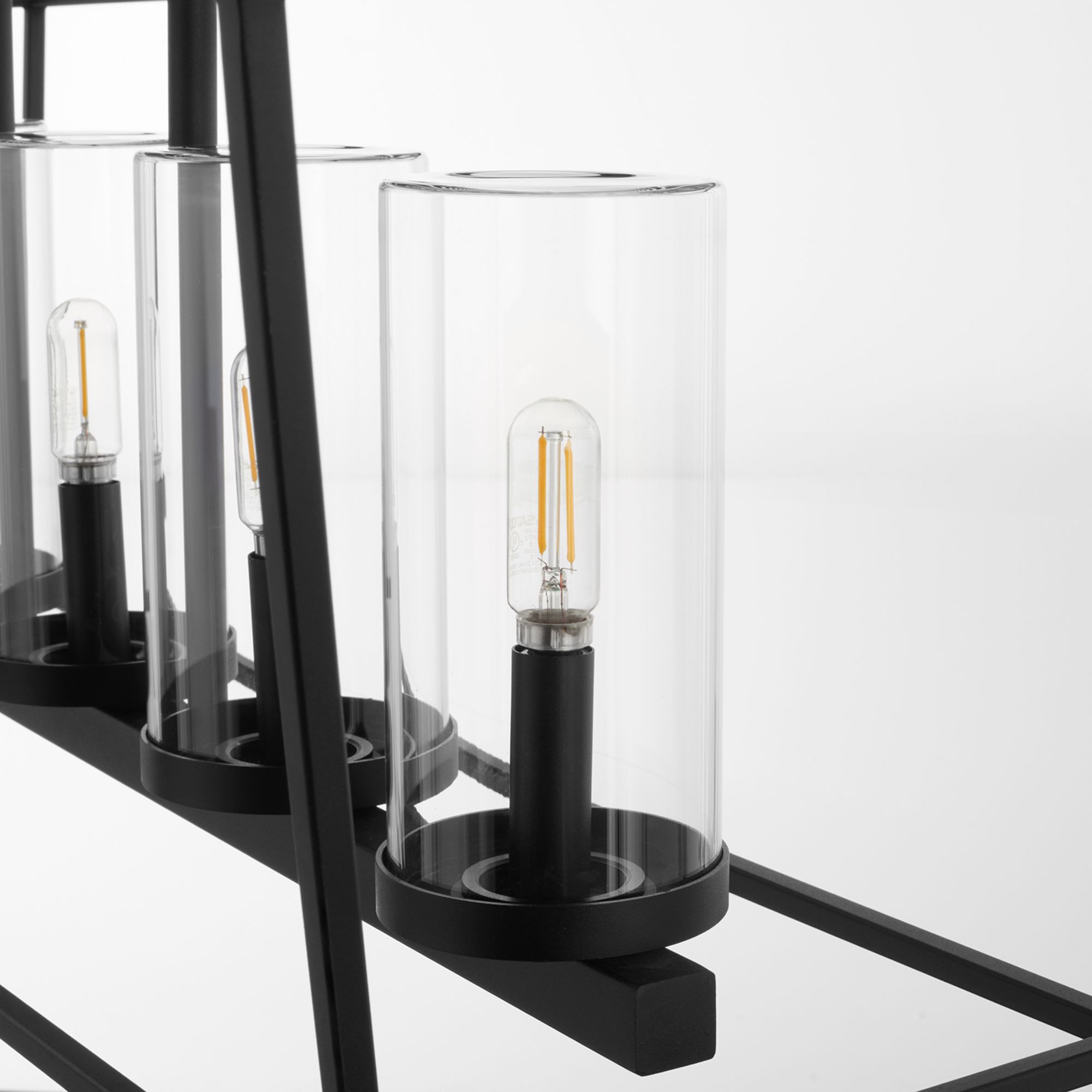 Image 4 Quorum International Odeon 5LT Matte Black Chandelier more views