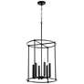 Quorum International Olympus 6LT Textured Black Entry Pendant