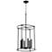 Quorum International Olympus 6LT Textured Black Entry Pendant