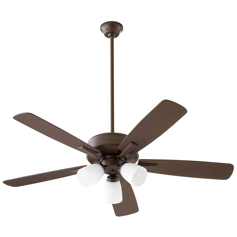 Image 1 Quorum International Ovation 3 Light Oiled Bronze Ceiling Fan