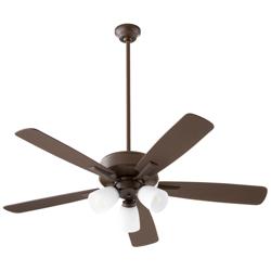 Quorum International Ovation 3 Light Oiled Bronze Ceiling Fan