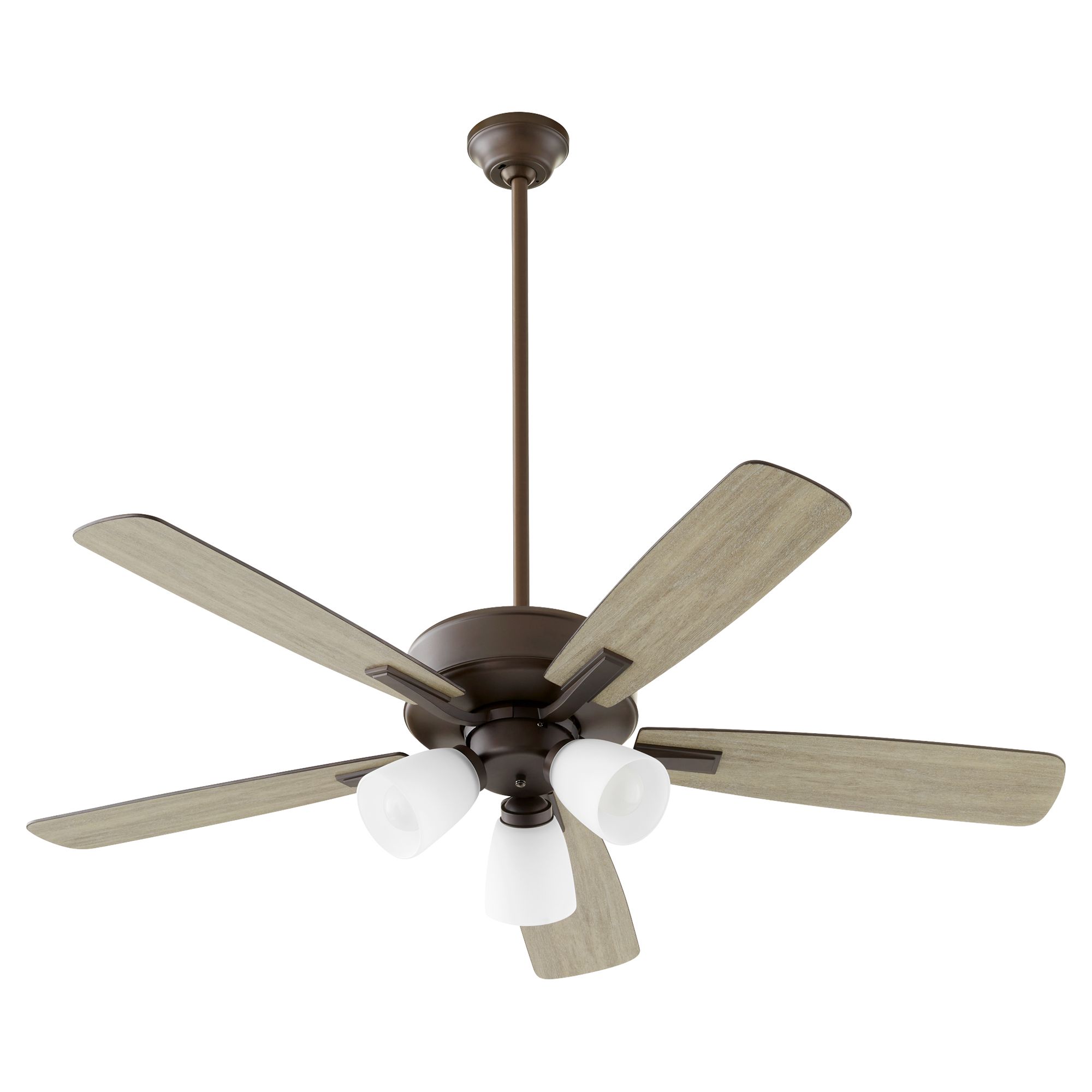Image 2 Quorum International Ovation 3 Light Oiled Bronze Ceiling Fan more views