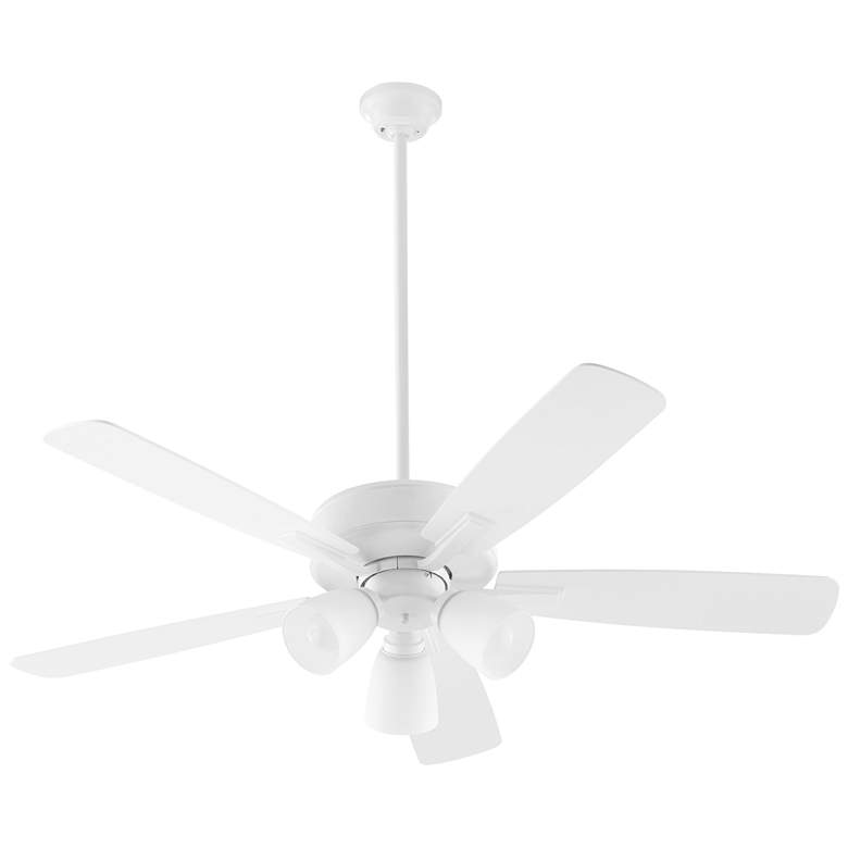 Image 1 Quorum International Ovation 3 Light Studio White Ceiling Fan