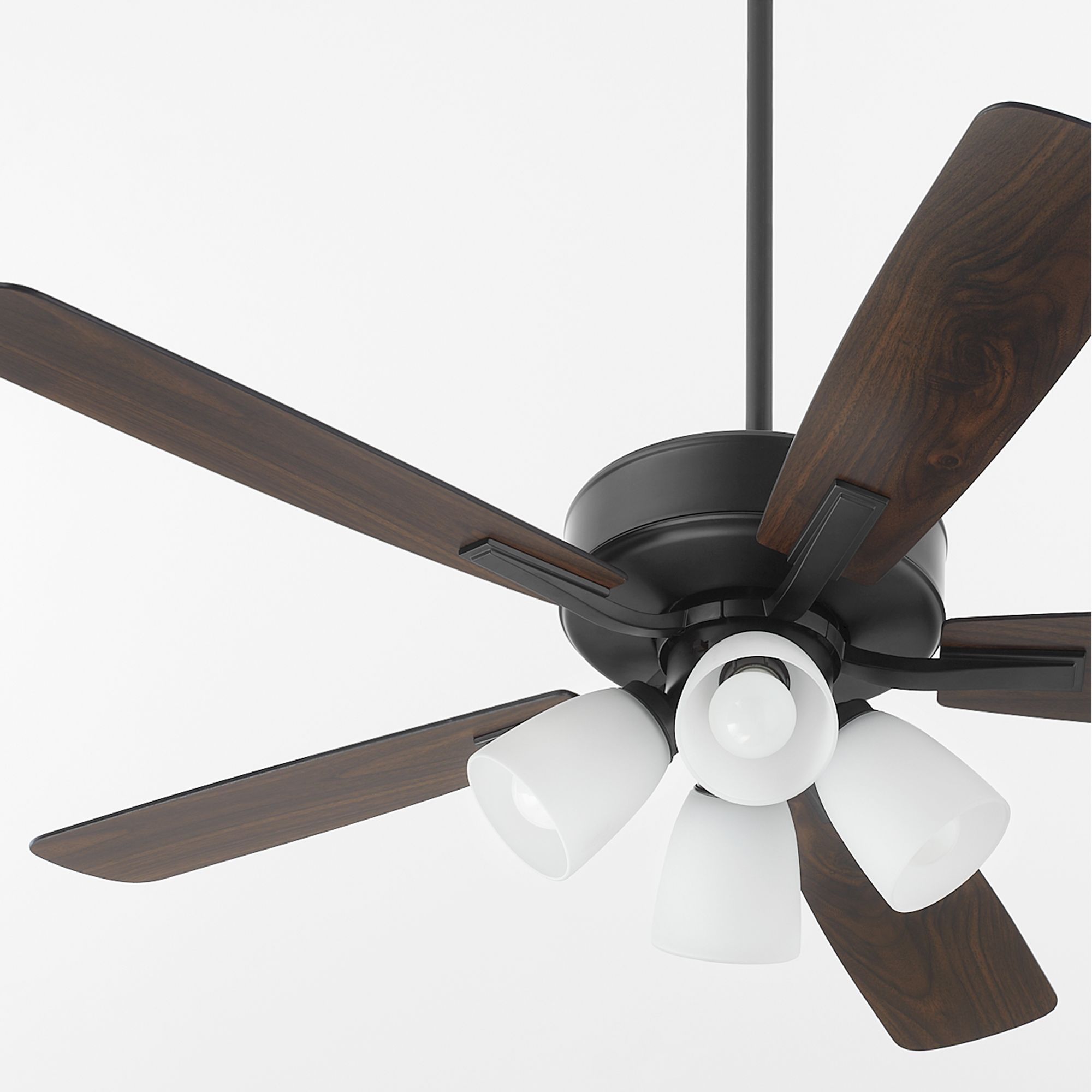 Image 4 Quorum International Ovation 4 Light Matte Black Ceiling Fan more views