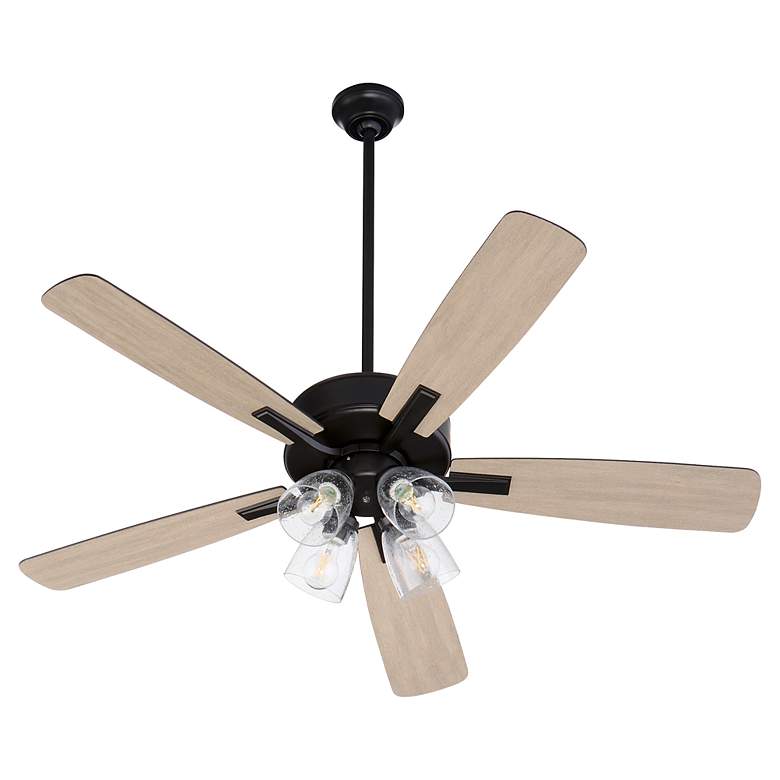 Image 4 Quorum International Ovation 4 Light Matte Black Ceiling Fan more views