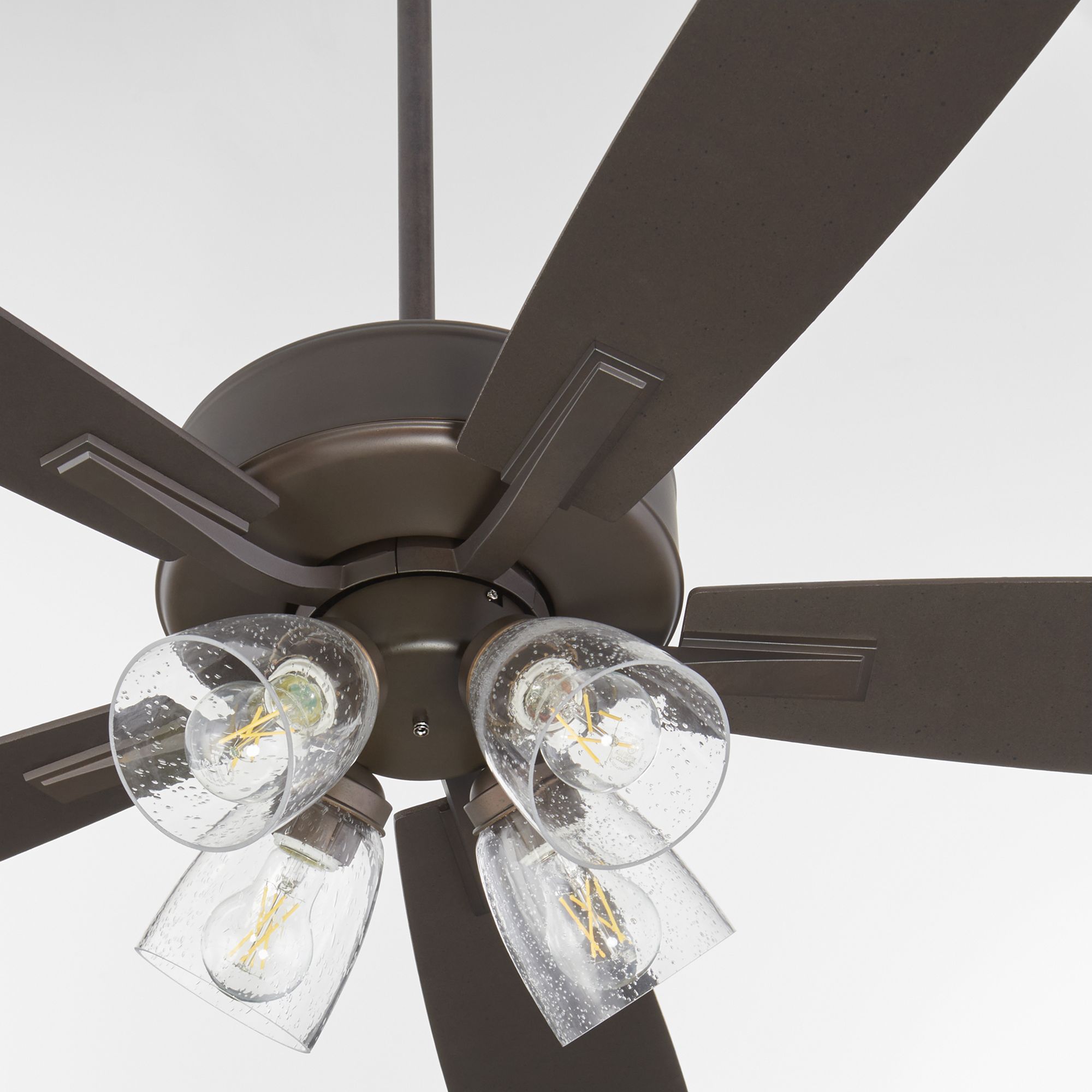 Image 3 Quorum International Ovation 4 Light Oiled Bronze Ceiling Fan more views