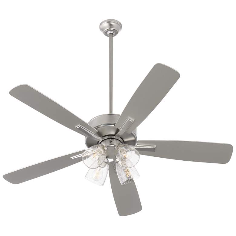 Image 1 Quorum International Ovation 4 Light Satin Nickel Ceiling Fan